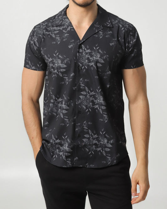 Camisa Alaise Rosas Grises